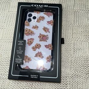 Coach Case for iPhone 11 Pro Max Pink Roses